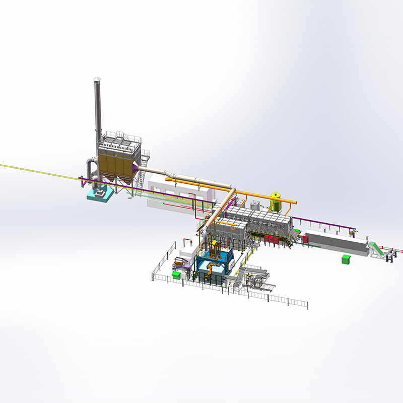Ligne de galvanisation centrifuge &agrave; chaud