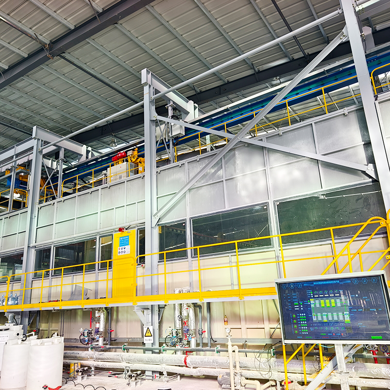 Ligne de d&eacute;capage et de phosphatation de fil machine